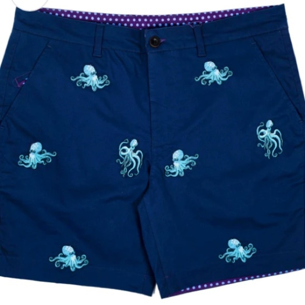 Lords Of Harlech NWT Edward Lux Blue Shorts 34 Academia Golf Tennis Prep Preppy - Picture 3 of 16